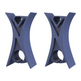 Maxbell 2Pcs Violin Stopper for Bow Instrument Accessories Easy to Use Learning Practice navy blue
