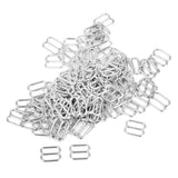 Maxbell 8-Shaped Lingerie Adjustable Sewing Bra Rings Buckles 12mm 100Pcs Silver