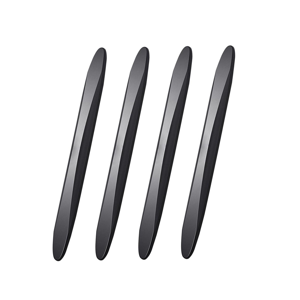 Maxbell 4x Generic Car Door Anti Collision Strip Bendable Side Door Edge Trim Decals Black