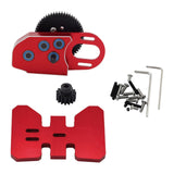 Maxbell 1/10 RC Gearbox 2Low Gearbox Middle Transmission Box for 1:10 RC Crawler Car Red