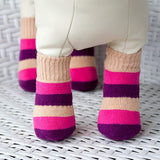 Maxbell Maxbell Pet Winter Socks Dog Floor Grip Socks Shoes Boots Non Slip Claw Cover S Red
