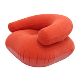 Maxbell Inflatable Lounge Chair Soft Inflatable Lounger for Courtyard Indoor Bedroom Red