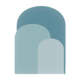 Maxbell Arch Wall Decal Stick and Peel Modern Indoor Party Decoration Arch Wallpaper Blue