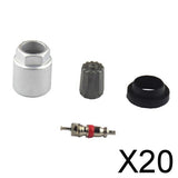 Maxbell 20x4 Pieces Wheel Tire Pressure Sensor Service Rebuild TPMS Service Pack Kit