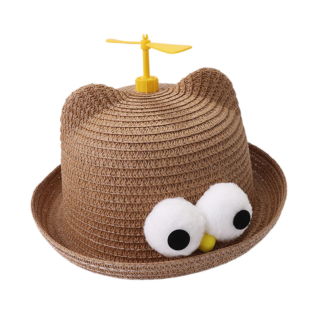 Maxbell Child Sun Hat Breathable Lightweight Cute Sunhat Kid Beach Hat Fisherman Cap Coffee