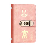 Maxbell Money Saving Binder Compact with Combination Lock with 100 Pieces Cash Envelops Pink