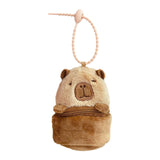 Maxbell 2xCapybara Pouch Purse Toy Bag Decor Keyring for Adults Kids Housewarming Gifts