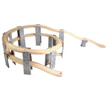 Maxbell Wooden Trains Railway Set Compatible Accessories -Spiral Track - Aladdin Shoppers