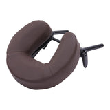 Maxbell Massage Bed Face Cradle with Face Cushion Universal for Salon Coffee Brown