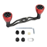 Maxbell Reel Handle Universal Rotatable Sturdy Handle Grip for Seaside Lakeside Boat Red