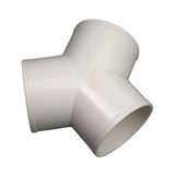 Maxbell 3 Way Elbow Connector Replaces Outlet Ventilation Ducts Tee PVC Pipe Fitting Y Shape Dia 10cm