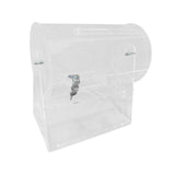 Maxbell Acrylic Raffle Drum Raffle Ticket Box for Company Party Tickets Family Games