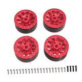 Maxbell 4x 1:12 1:16 RC Wheels DIY Assembly Wear Resistant Replace for 99sv2 C44 red