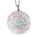 Diamond Crystal Ball Cars Charms Car Pendant for Ornament Rear View Mirror AB color