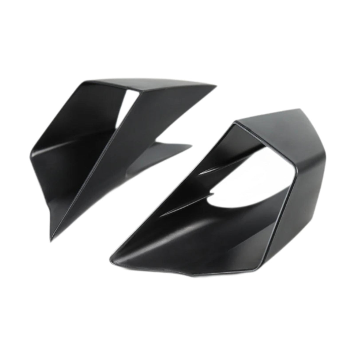 Maxbell 2x Motorcycle Side Wind Deflectors Gas Tank Side Cover Panel Air Deflectors Dark Black