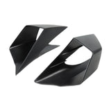 Maxbell 2x Motorcycle Side Wind Deflectors Gas Tank Side Cover Panel Air Deflectors Dark Black