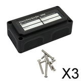 3xHeavy Duty 4 Way Bus Bar/Power Distribution Box for Screw On Cover 300A