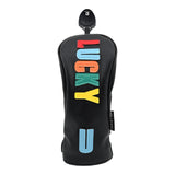Maxbell Golf Club Head Cover Easy to Use Golf Wood Headcover for Golf Courses Adults Black UT 24cmx10cm