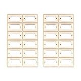 Maxbell 24 Pieces Servo Stand Replacement Replace Part DIY Accs Fitments RC Toy Wood