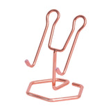 Maxbell Phone Holder Metal Wire Gift Sturdy Cellphone Mount for Travel Bedroom Table Rose Gold