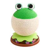 Maxbell Sisal Covered Scratching Post Fun Cat Scratcher for Kittens Indoor Cats Play Frog