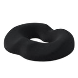 Maxbell Donut Sitting Pillow Breathable Office Chair Cushion for Car Airplane Office Black