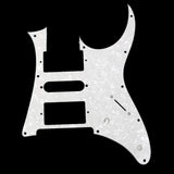 Maxbell 2Pcs 3 Ply Quality Guitar Pick Guard for Ibanez RG 350 DX Black + White