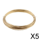 Maxbell 5xGold Tool Aid Braided Windshield Window Cut-Out Wire Rope Removal Kit