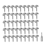 Maxbell 50Pcs Fence Staples Sturdy Fasteners for Wire Fence for Garden Softwood Farm