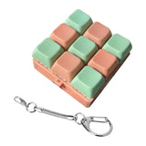 Maxbell Keyboard Fidget Keychain Keyboard Clicker Fidget for Birthday Party Home Green Pink