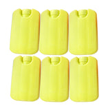 Maxbell 6 Pieces Ice Pack for Travel Cool Box Ice Cooler Blocks for Home Camping BBQ Yellow