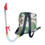 Maxbell Fertilizer Spreader Handheld Corn Vegetables Adjustable Fertilizer Dispenser Red Stainless Steel
