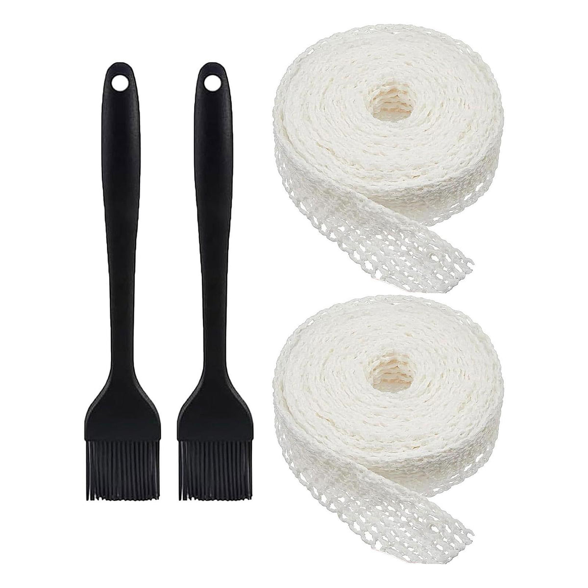 Maxbell 2x Meat Netting Roll Elastic 16 Hole Sausage Making Net for BBQ Beef Cooking