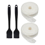 Maxbell 2x Meat Netting Roll Elastic 16 Hole Sausage Making Net for BBQ Beef Cooking