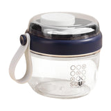 Maxbell Salad Cup Food Storage Airtight Lid Oats Container for Milk Meal Prep Yogurt Blue