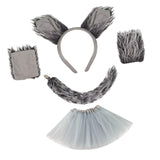 Maxbell Wolf Costume Role Play Realistic Accessories Wolf Tail for Girls Adults Kids