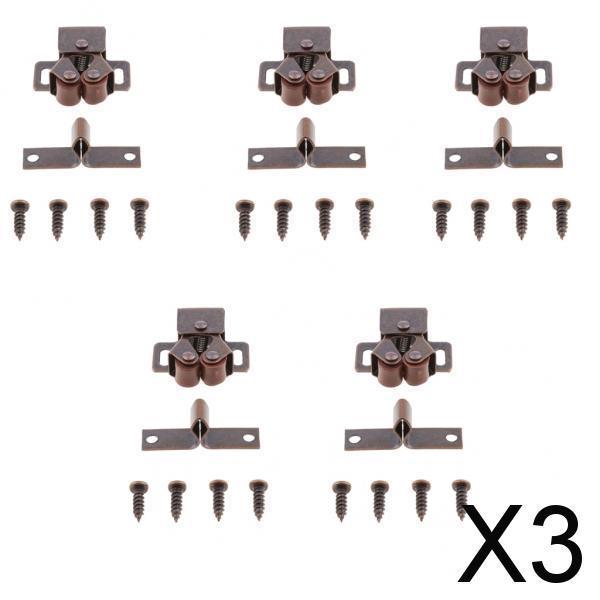 Maxbell 3x5 Set Cabinet Cupboard Furniture Door Magnetic Catch Stopper Roller Latch