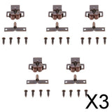 Maxbell 3x5 Set Cabinet Cupboard Furniture Door Magnetic Catch Stopper Roller Latch