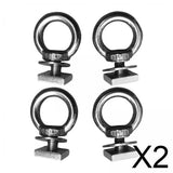 Maxbell 2x4x Stainless Steel T Bolt Eye Nut Tie Down Rings T Slot Bolts Anchoring Set