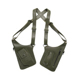 Maxbell Double Shoulder Armpit Bag Multipurpose Vest Bag for Travel Cosplay Shopping