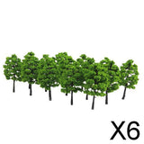 Maxbell 6x20x Model Trees Scenery 1:100 HO Scale Tree Landscape Layout Green