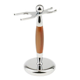 Maxbell Maxbell Men Barber Alloy Shaving Brush Safety Razor Holder Rack Stand 2 Prongs #2