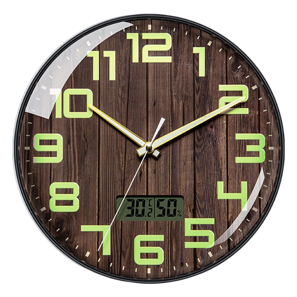 Silent 12 inch DIY Display Humidity Kitchen Home Accent for Fence Luminous