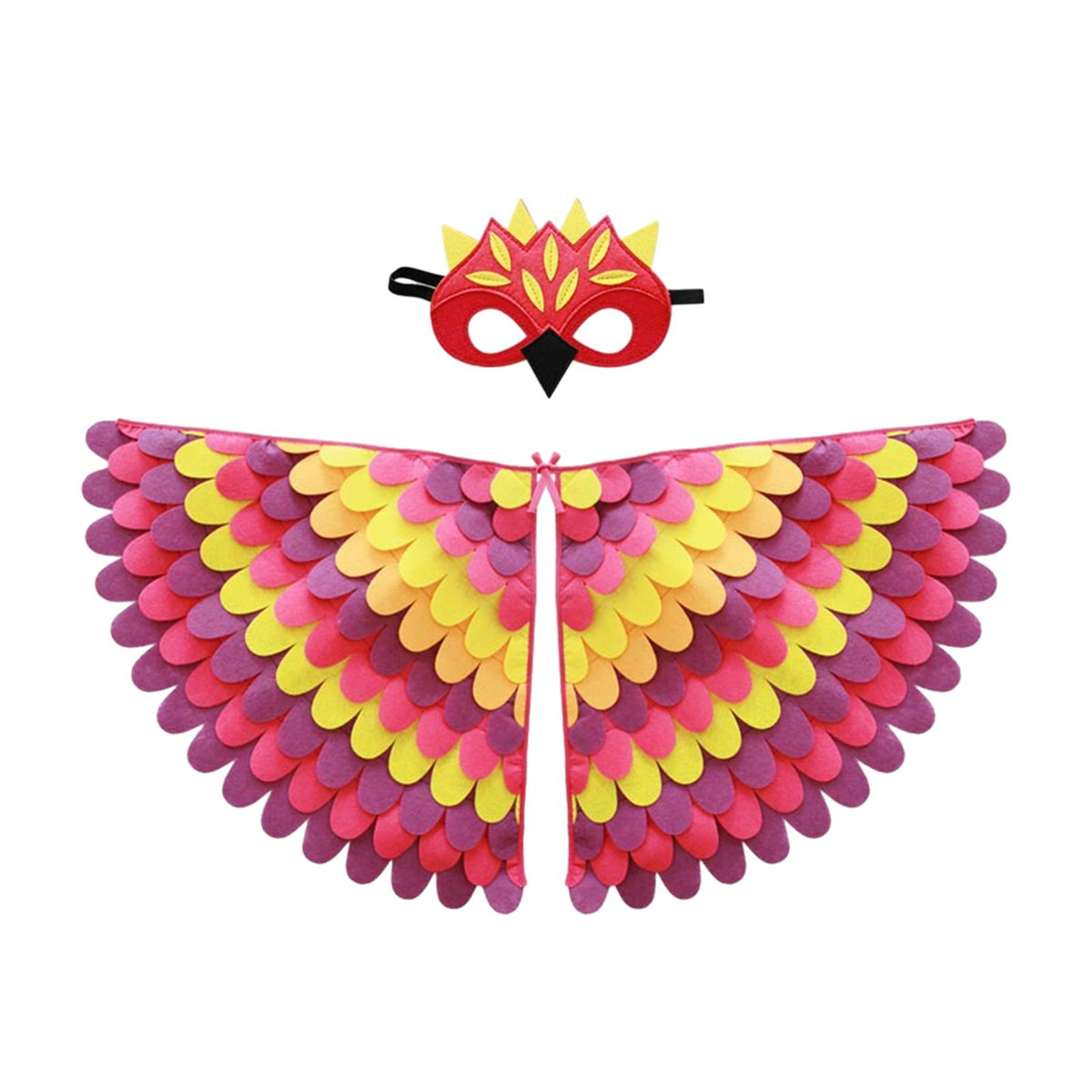 Maxbell Kids Animal Birds Wings Cloak Set Fun for Pretend Play Party Gift Masquerade Style E