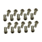 Maxbell 20 Pieces Drum Mounting Screws Nut Easy to Install Study Practical Accessory Textured Square