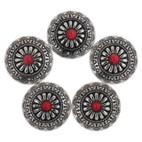 Maxbell Phenovo 5x NO-SEW Metal Decorative Tack Snap Studs Buttons Fasteners 30mm #1 - Aladdin Shoppers