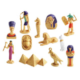 Maxbell 12 Pieces Ancient Egypt Figurines Figure for Desktop Birthday Gift Role Play