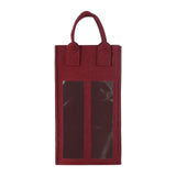 Maxbell Wine Bottle Gift Bag Reusable with Handles Wine Bag for Party Wedding Dinner Wine red