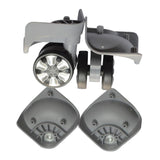 Maxbell 2x2pcs Swivel Wheel Luggage Suitcase Casters Swivel Wheel Replacement Grey