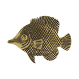 Brass Fish Statue Garden Vintage Home Table Tea Pet Artware Desktop Ornament Kissing Fish